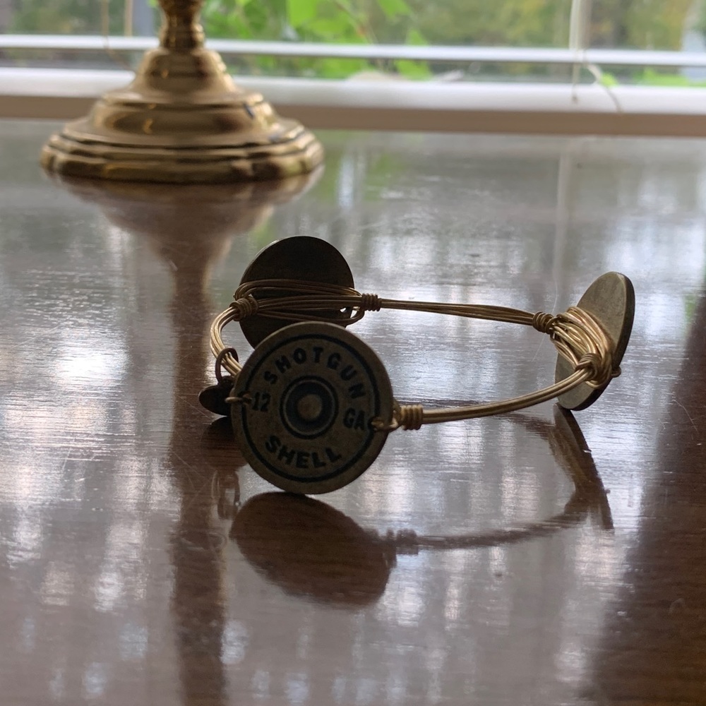 Bourbon & bowties shot gun shell bangle